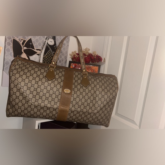 Firm*** Gucci Plus Monogram Duffle Bag - Picture 1 of 16